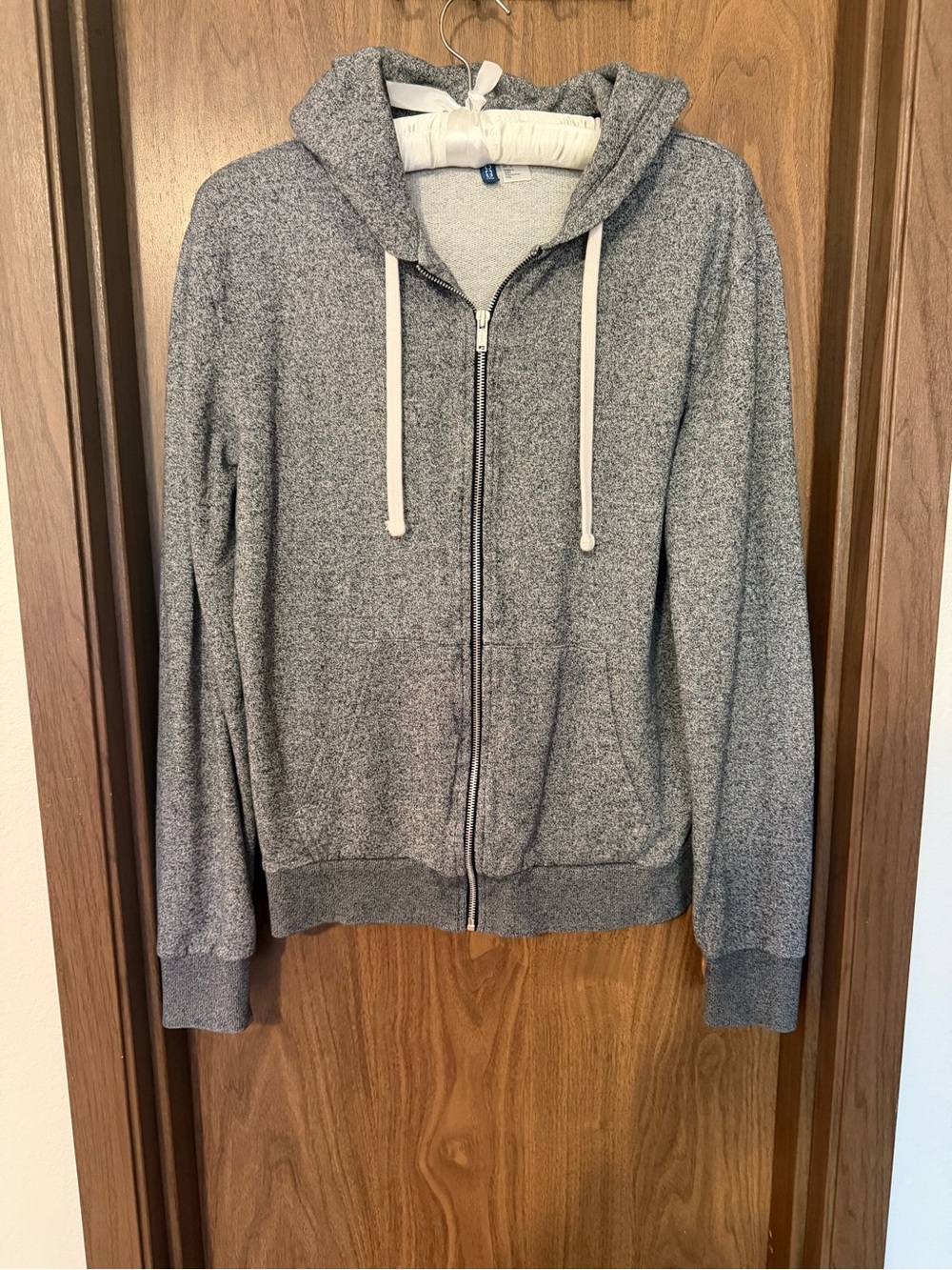 H&M Heather Gray Full-Zip Hooded Sweatshirt
